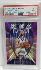 Stephen Curry [Purple Laser] #12 Basketball Cards 2019 Panini Donruss Franchise Features Prices
