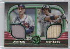John Smoltz, Chipper Jones [Green] Baseball Cards 2022 Topps Tribute Dual Relics 2 Prices
