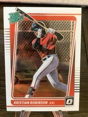 Kristian Robinson #RP8 Baseball Cards 2021 Panini Donruss Optic Rated Prospect Prices