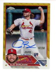 Alec Burleson [Gold Wave] #RA-AB Baseball Cards 2023 Topps Chrome Rookie Autographs Prices