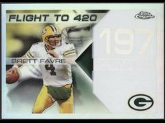 Brett Favre [White Refractor] Football Cards 2007 Topps Chrome Brett Favre Collection Prices