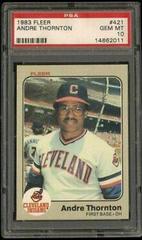 Andre Thornton #421 Baseball Cards 1983 Fleer Prices