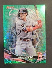 Jarren Duran [Green Mini Diamond] Baseball Cards 2022 Bowman's Best Prices