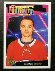 Max Domi Hockey Cards 2020 Upper Deck UD Portraits Prices