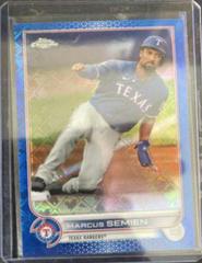 Marcus Semien [Blue] #5 Baseball Cards 2022 Topps Chrome Logofractor Prices