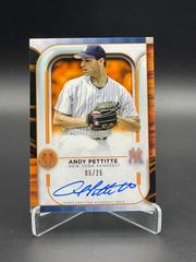 Andy Pettitte [Orange] Baseball Cards 2022 Topps Tribute Autographs Prices