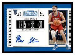 Max Strus [Autograph Draft Blue Foil] Basketball Cards 2019 Panini Contenders Draft Picks Prices