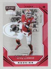 Trey Lance [Red] #PMR-3 Football Cards 2021 Panini Chronicles Playoff Momentum Rookies Prices