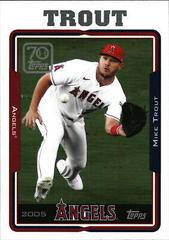 Mike Trout #70YTC-55 Baseball Cards 2021 Topps Chrome 70 Years of Baseball Prices