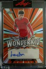 Layton Stewart [Prismatic Orange] Soccer Cards 2022 Leaf Metal Wonderkid Autographs Prices