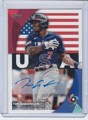 Tim Anderson [Autograph] #WBC-5 Baseball Cards 2023 Topps World Classic Stars Prices