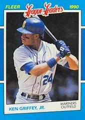 Ken Griffey Jr. Baseball Cards 1990 Fleer League Leaders Prices
