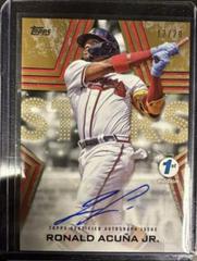 Ronald Acuna Jr. [1st Edition Gold] Baseball Cards 2023 Topps Series 1 Stars Autographs Prices