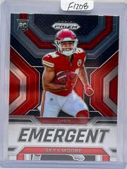Skyy Moore #E-16 Football Cards 2022 Panini Prizm Emergent Prices