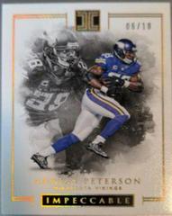 Adrian Peterson [Gold] Football Cards 2016 Panini Impeccable Prices