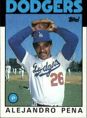 Alejandro Pena #665 Baseball Cards 1986 Topps Prices