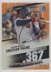 Cristian Pache #ST-6 Baseball Cards 2020 Bowman Chrome Stat Tracker Prices