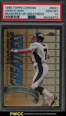 John Elway #MG1 Football Cards 1998 Topps Chrome Measures of Greatness Prices