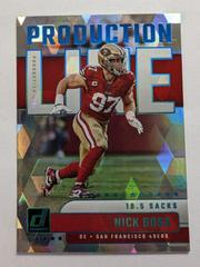 Nick Bosa [Cubic] #PDL-16 Football Cards 2023 Panini Donruss Production Line Prices