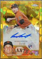 Casey Schmitt [Gold] Baseball Cards 2023 Topps Chrome Update Sapphire Autographs Prices