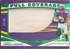 Jordan Addison [Green] #RPA-10 Football Cards 2023 Panini Plates and Patches Rookie Patch Autographs Prices