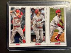 Trout/Ohtani/Rendon Baseball Cards 2022 Topps Opening Day Triple Play Prices
