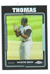 Frank Thomas [Black Refractor] #75 Baseball Cards 2005 Topps Chrome Prices