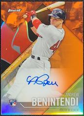 Andrew Benintendi [Orange Refractor] Baseball Cards 2017 Topps Finest Autographs Prices