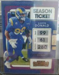 Aaron Donald [Stardust] #56 Football Cards 2021 Panini Contenders Prices