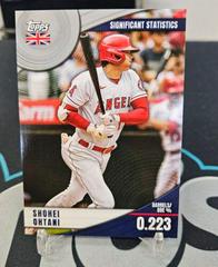 Shohei Ohtani [Platinum] #1 Baseball Cards 2022 Topps UK Edition Prices