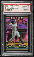 Carlos Lee [Black Refractor] Baseball Cards 2006 Topps Chrome Prices