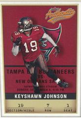 Keyshawn Johnson #7 Football Cards 2002 Fleer Authentix Prices