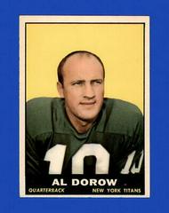 Al Dorow Football Cards 1961 Topps Prices
