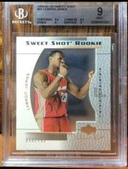 LeBron James #91 Basketball Cards 2003 Upper Deck Sweet Shot Prices