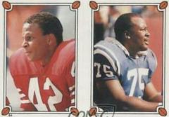 Ronnie Lott, Chris Hinton Football Cards 1987 Topps Stickers Prices