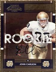John Carlson #21 Football Cards 2008 Playoff Contenders Prices