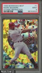 Mark McGwire [Atomic Refractor] #1 Baseball Cards 1998 Bowman's Best Prices