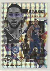Ben Simmons [Mosaic] #17 Basketball Cards 2019 Panini Mosaic Stare Masters Prices