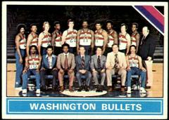 Washington Bullets Checklist Basketball Cards 1975 Topps Prices