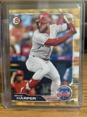 Bryce Harper [Gold] #3 Baseball Cards 2019 Bowman Prices
