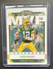 Aaron Rodgers [Gold] Football Cards 2022 Panini Contenders MVP Prices