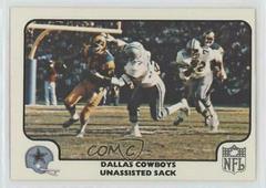 Dallas Cowboys [Unassisted Sack] Football Cards 1977 Fleer Team Action Prices