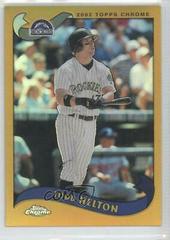 Todd Helton [Gold Refractor] Baseball Cards 2002 Topps Chrome Prices
