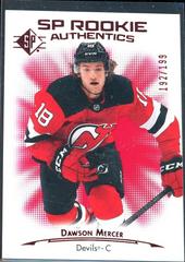 Dawson Mercer [Red] Hockey Cards 2021 SP Prices