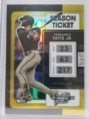 Fernando Tatis Jr. [Gold] #23 Baseball Cards 2022 Panini Chronicles Contenders Optic Prices