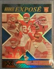 Skyy Moore [Blue] #RXP-14 Football Cards 2022 Panini XR Rookie Expose Prices