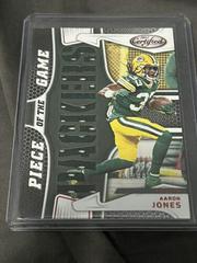Aaron Jones [Red] #PG-AJ Football Cards 2022 Panini Certified Piece of the Game Prices