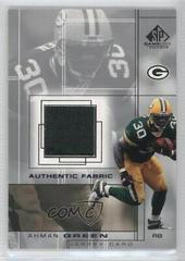 Ahman Green #AG Football Cards 2001 SP Game Used Authentic Fabric Prices