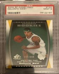 Delonte West #122 Basketball Cards 2004 SP Game Used Prices