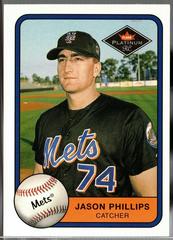 Jason Phillips #570 Baseball Cards 2001 Fleer Platinum Prices